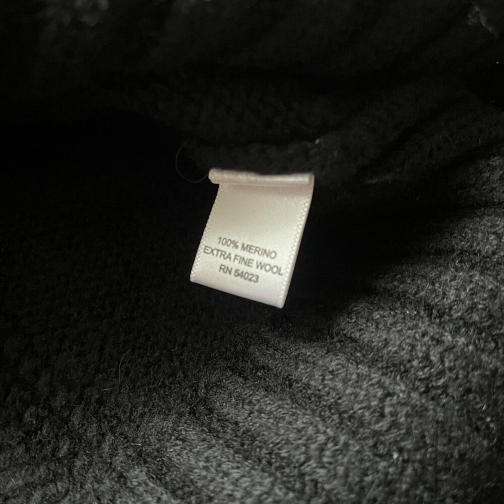 Banana Republic Cable Knit Sweater Womens XL 100% Extra Fine Merino Wool Knitted - Picture 3 of 8